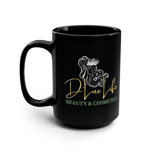 D'Lux Life Black Mug, 15oz