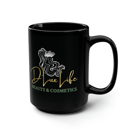 D'Lux Life Black Mug, 15oz