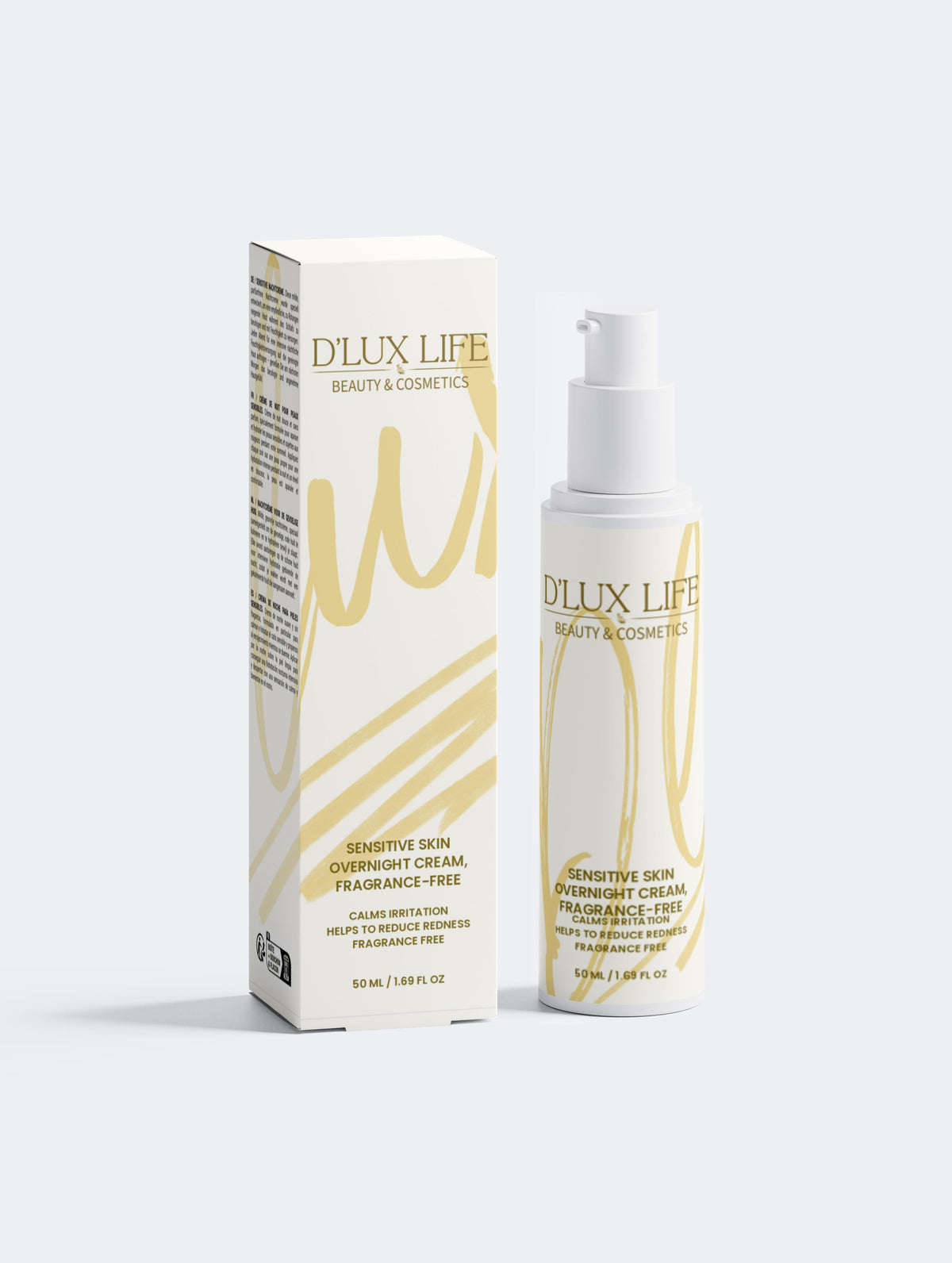 Sensitive Skin Overnight Cream, Fragrance-Free